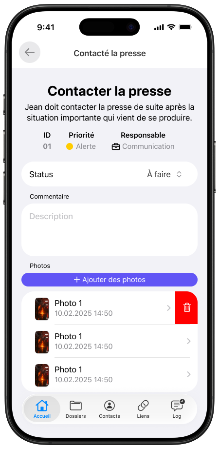 Illustration temporaire du parcours utilisateur